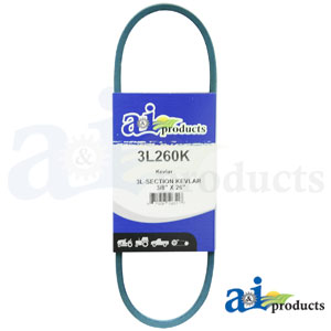 3L260K V-BELT 3/8X26