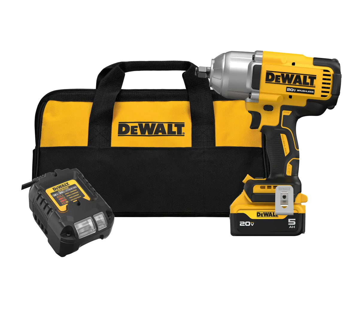 DEWALT IMPACT WRENCH 1/2" 20V W/BATTERY DCF900P1