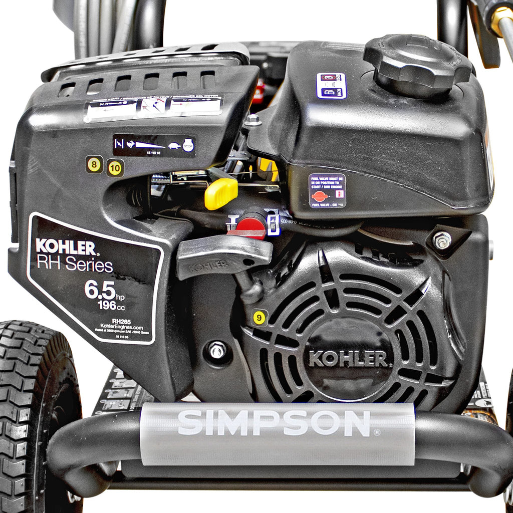 Simpson 3100psi 2.4gpm Kohler Gas Pressure Washer 60763