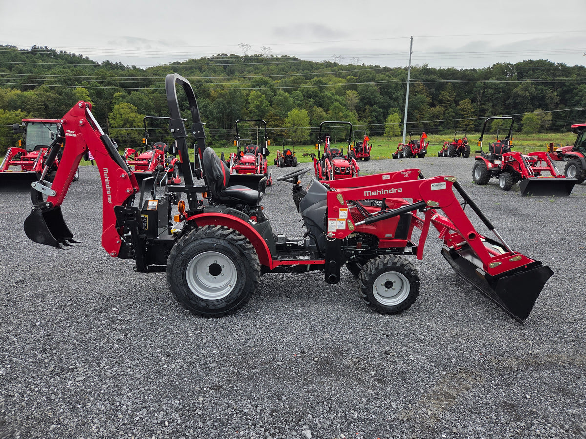 Mahindra Max 26XLT Hst Tractor w/ Loader and Backhoe