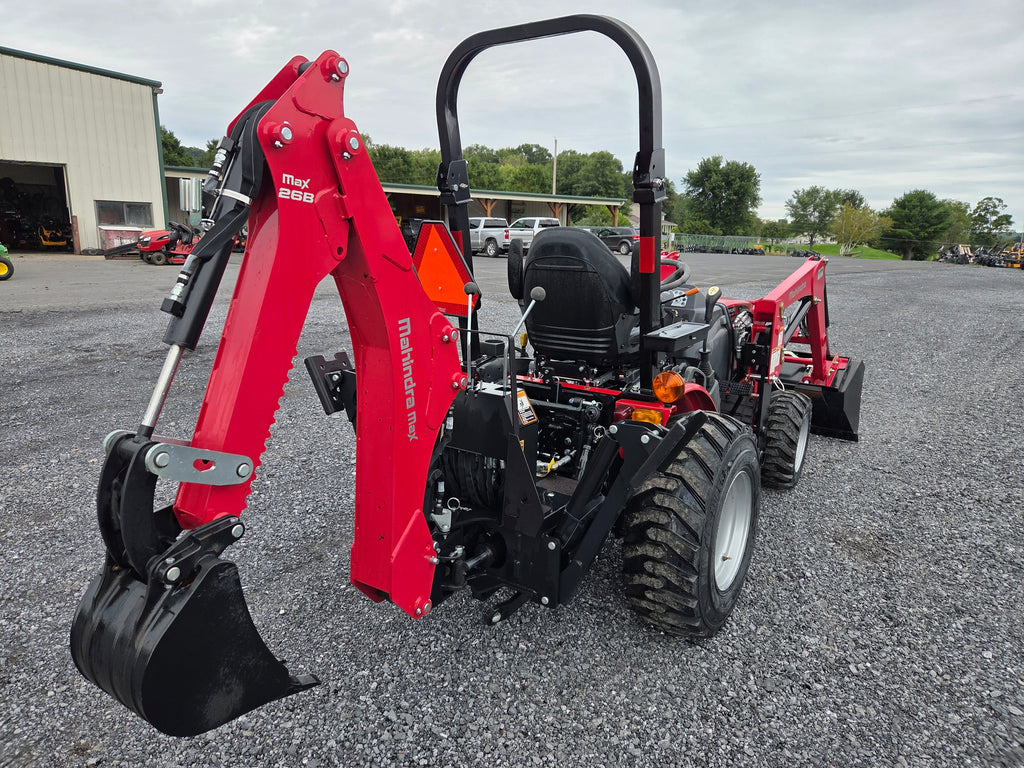 Mahindra Max 26XLT Hst Tractor w/ Loader and Backhoe