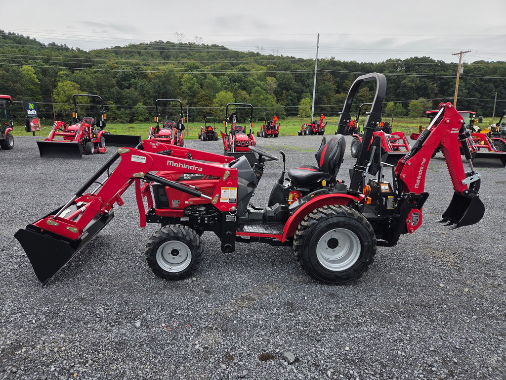 Mahindra Max 26XLT Hst Tractor w/ Loader and Backhoe